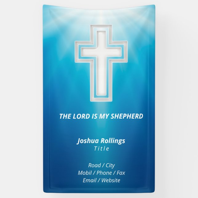Religiöses Kreuz | Christlich Banner (Vertikal)