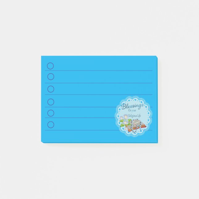 Religiöses Leben Segen  Post-it Klebezettel (Vorderseite)
