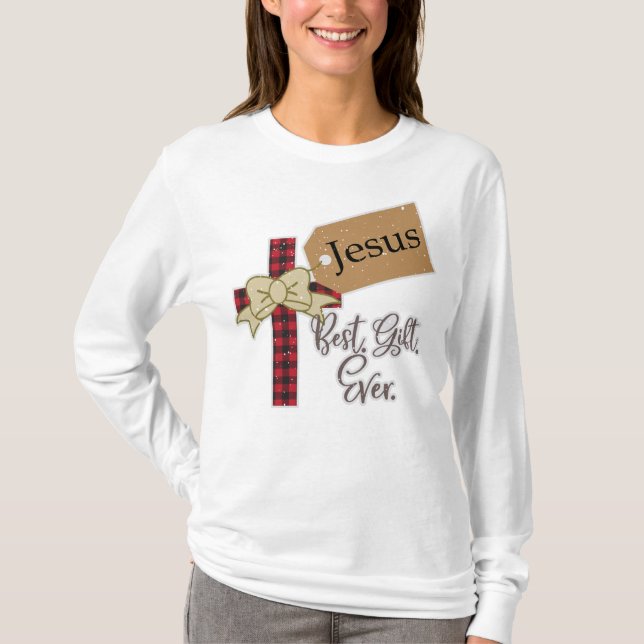 Religiöses Sprichwort Katholische Weihnachten Chri T-Shirt (Vorderseite)