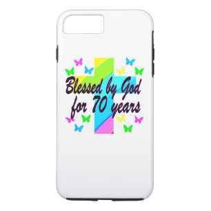RELIGIOUS 70. GEBURTSTAGES CROSS DESIGN Case-Mate iPhone HÜLLE