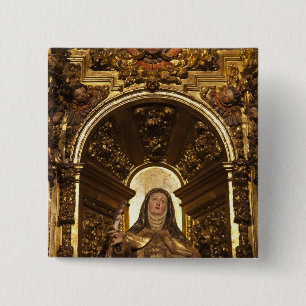 Religious art representing Santa Teresa Button