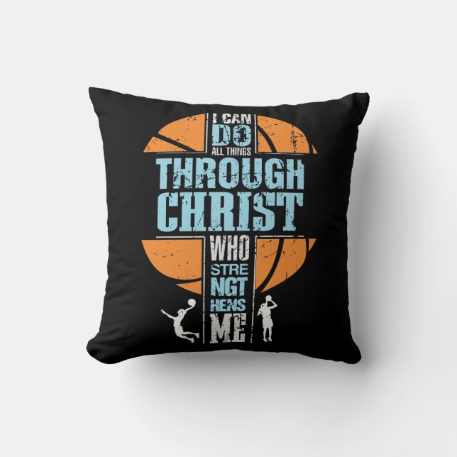 Religious Basketball Player Philippianer 4:13 Chri Kissen (Vorderseite)