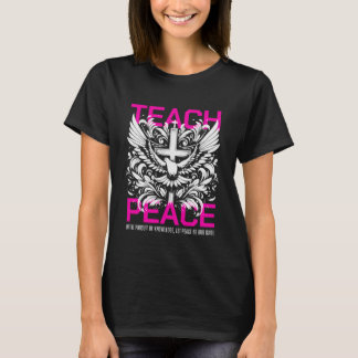 Religious Christian Cross Wings God Teacher Teach T-Shirt