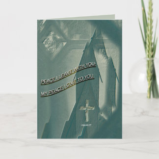 Religious Christian faith Peace I Leave with You  Karte