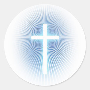 Religious Cross CHRISTLICH Runder Aufkleber