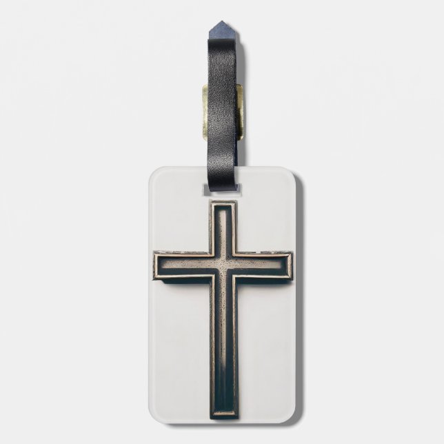 Religious Cross Gepäckanhänger (Rückseite vertikal)