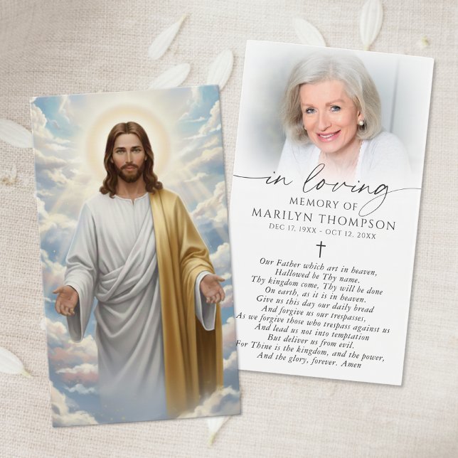 Religious Jesus The Lord's Prayer Card (Von Creator hochgeladen)