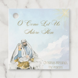 Religious Nativity Holiday Gift Tag  Geschenkanhänger