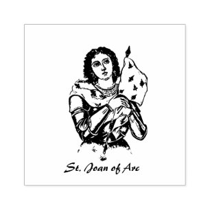 Religious St. Joan of Arc Katholic Saint Gummistempel