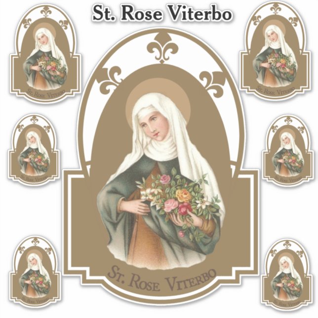 Religious St. Rose Viterbo Aufkleber (Vorderseite)