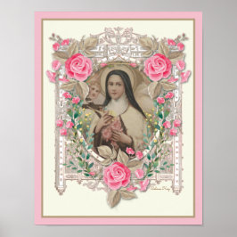 RELIGIOUS ST THERESY CARMELITE NUN CATHOLIC POSTER