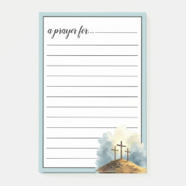 Religious Three Crosses War Room Prayer Post-it Klebezettel