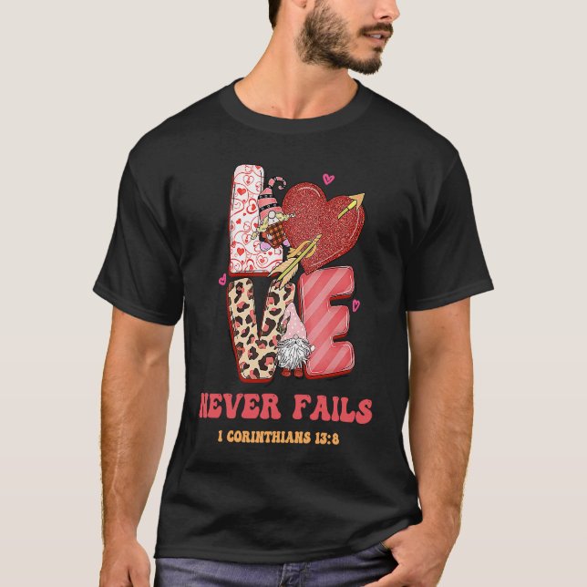 Religious Valentines Christian Bible Church Love N T-Shirt (Vorderseite)