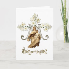 Religious Virgin Mary Jesus Catholic Vintage Karte