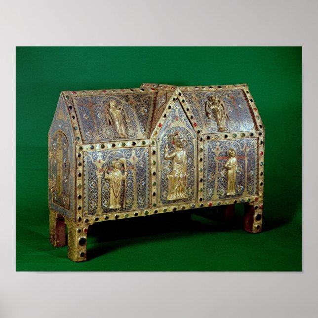 Reliquäre Brust von St. Calminius, Limoges Poster (Vorne)