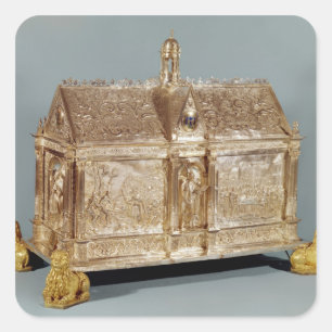Reliquary chest of St. Macairius of Gent, 1616 Quadratischer Aufkleber