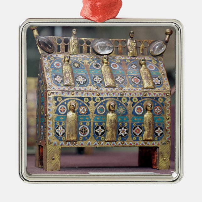 ReliquaryChasse, Limoges, c.1200-50 Ornament Aus Metall (Vorne)