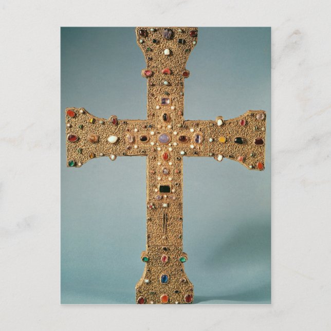 Reliquarykreuz der Abtei von Valesse Postkarte (Vorderseite)