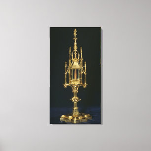 ReliquaryMonstrance mit Stück des Kreuzes Leinwanddruck
