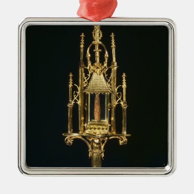 ReliquaryMonstrance mit Stück des Kreuzes Silbernes Ornament (Vorne)