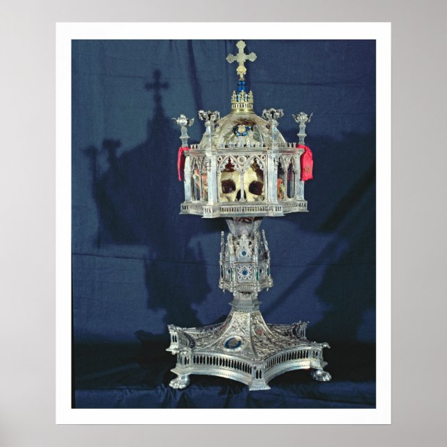Reliquiar von St. Barbara, 14.-15. Jahrhundert (si Poster (Vorne)