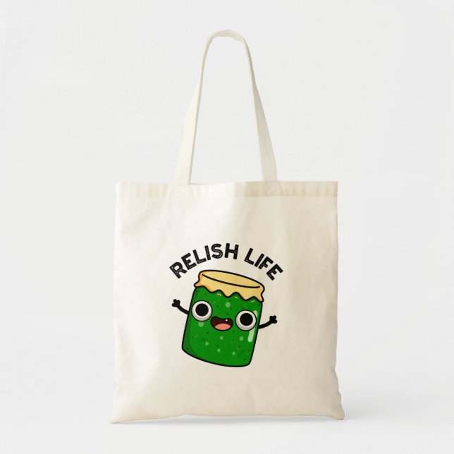 Relish Life Funny Food Puff Tragetasche (Vorne)
