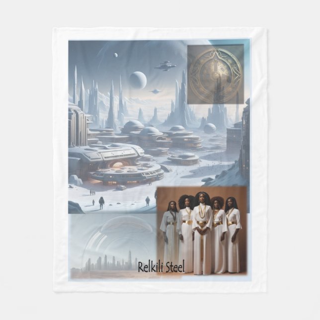 Relkili Steel Cover Art Fleecedecke (Vorderseite)