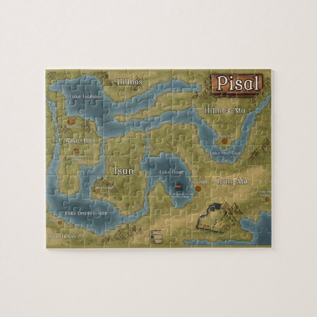 Relkili Sun Pisal Map Art (Horizontal)