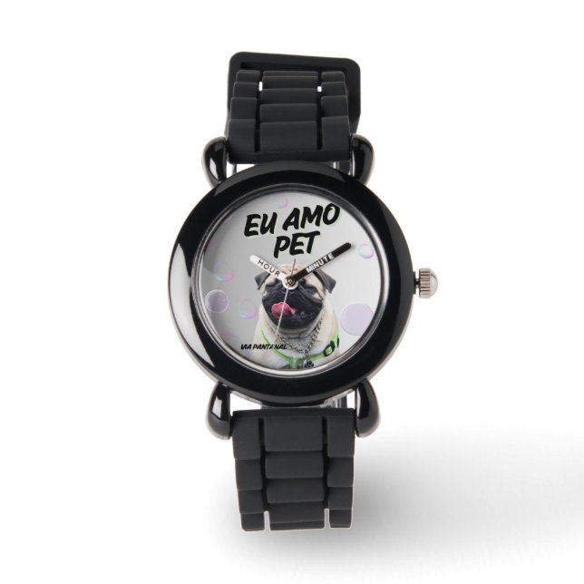 relógio de pulseira de silicone pet armbanduhr (Vorderseite)