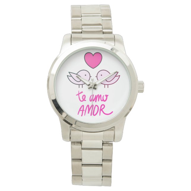 relógio feminino pássaros românticos armbanduhr (Vorderseite)