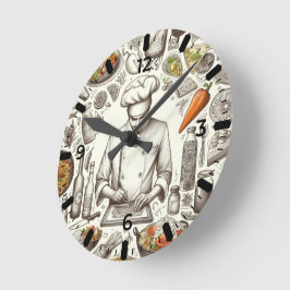 Reloj de Chef  Runde Wanduhr