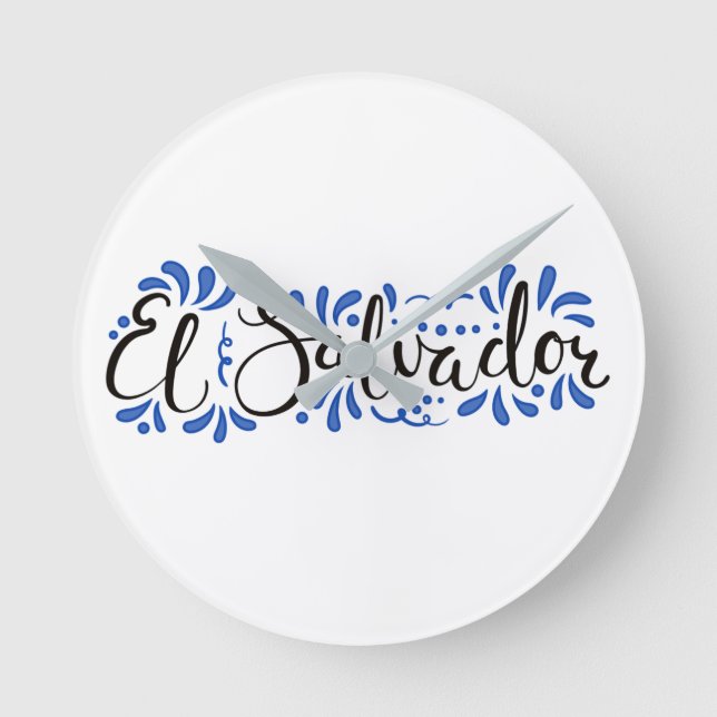 Reloj de Pared con Diseño de El Salvador  Runde Wanduhr (Vorderseite)
