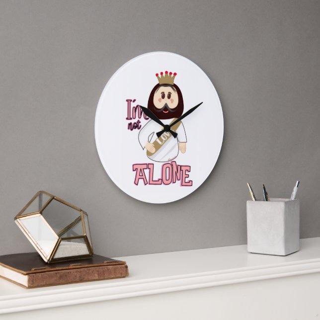 Reloj de pared I´m not alone - Nissi Holy Große Wanduhr (Büro)