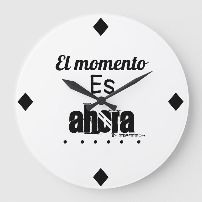 Reloj de pared motivacional große wanduhr (Vorderseite)