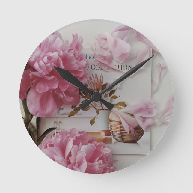 Reloj de Pared Redondo Acrílico sin Tictac  Runde Wanduhr (Vorderseite)