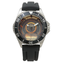 Reloj de pulsera con diseño mecánico. armbanduhr