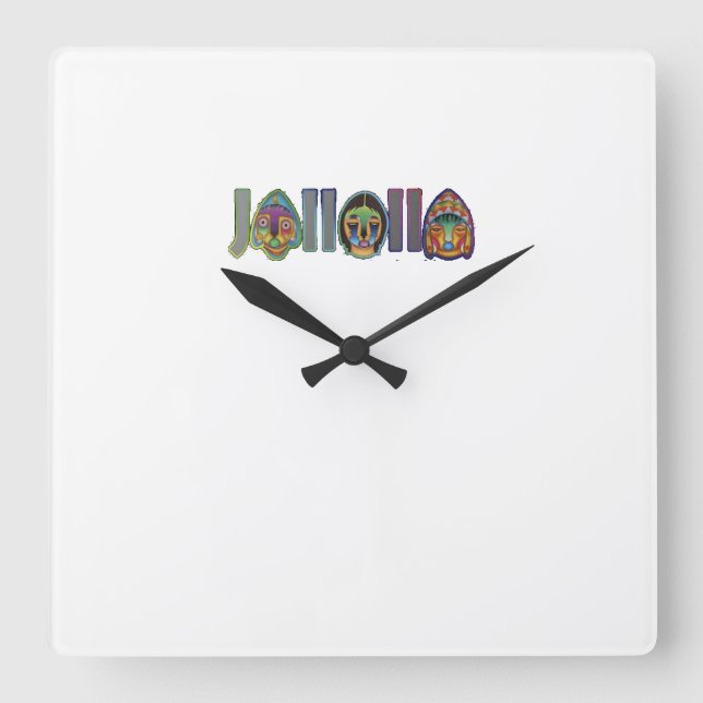 Reloj jallalla quadratische wanduhr (Vorderseite)