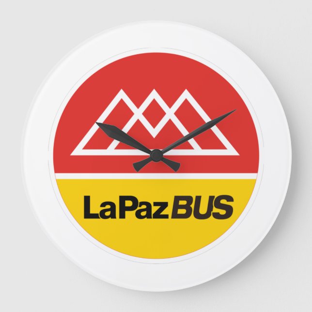 Reloj La Paz bus Große Wanduhr (Vorderseite)