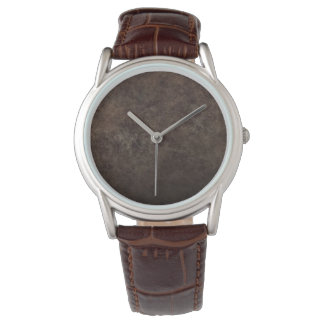 Reloj marron simple armbanduhr