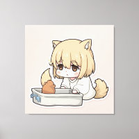 Reluktierender Litterbox Duty Stretched Canvas Pri