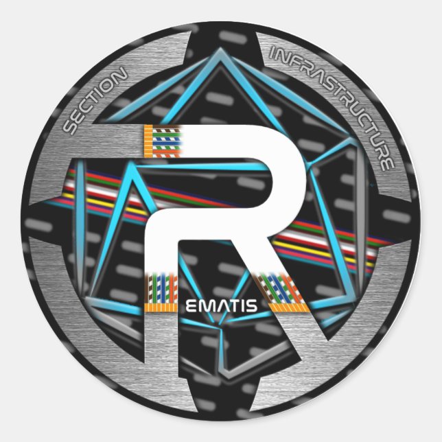 REMATIS-AUFKLEBER RUNDER AUFKLEBER (Vorderseite)