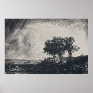 Rembrandt Art Painting Landschaft Poster