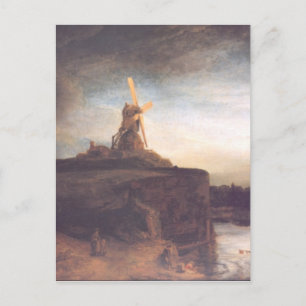 Rembrandt Art Painting Postkarte
