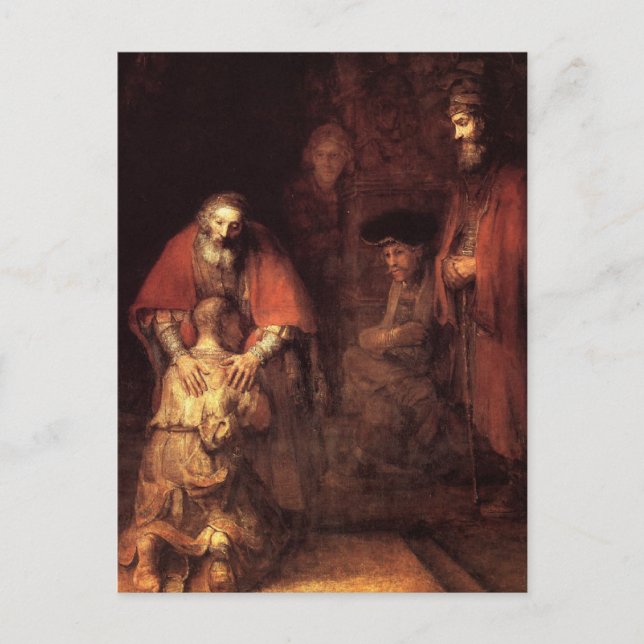 Rembrandt Art Painting Postkarte (Vorderseite)