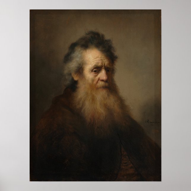 Rembrandt - Bearded Old Man Poster (Vorne)