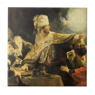 Rembrandt - Belsazars Gastmahl, Fliese