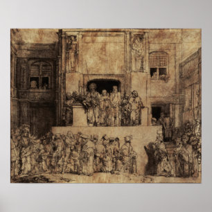 Rembrandt - Christus wird dem Volk vorgestellt Poster