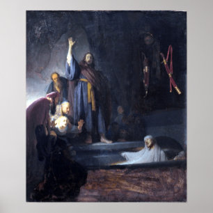 Rembrandt Der Aufstieg von Lazarus Poster