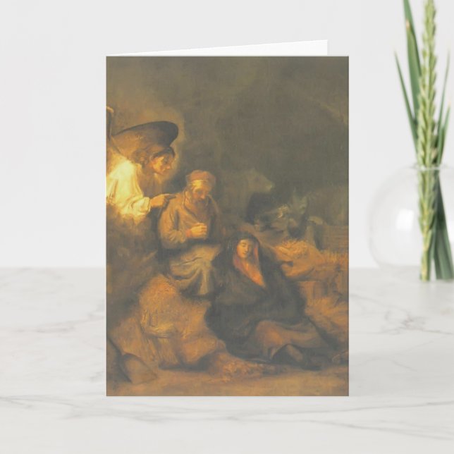 Rembrandt der Traum von St Joseph Karte (Vorderseite)