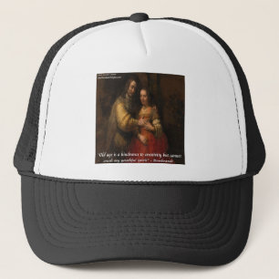 Rembrandt "Die Jüdische Braut" & Alter Zitat Truckerkappe